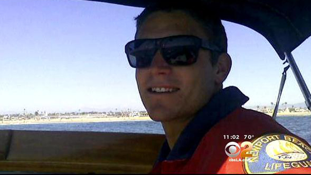 Ben Carlson drowned Sunday making a rescue at Newport Beach. (credit: Facebook)
