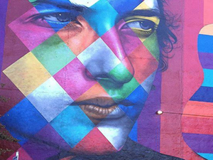 Bob Dylan Mural (credit: Randy Yagi) 