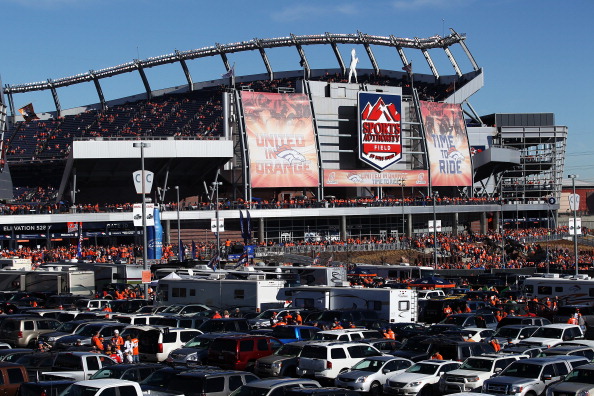 A general view of Sports Authority Field at Mile High prior to the AFC Championship game between the Denver Broncos and the New England Patriots on January 19, 2014 in Denver, Colorado.  (Photo by Doug Pensinger/Getty Images)