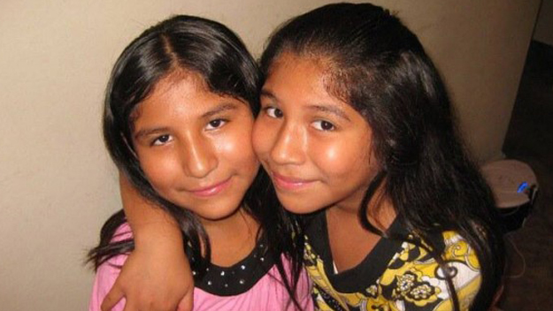 Lexi and Lexandra Perez were killed Oct. 31 while trick-or-treating with Andrea Gonzalez. (credit: gofundme.com)