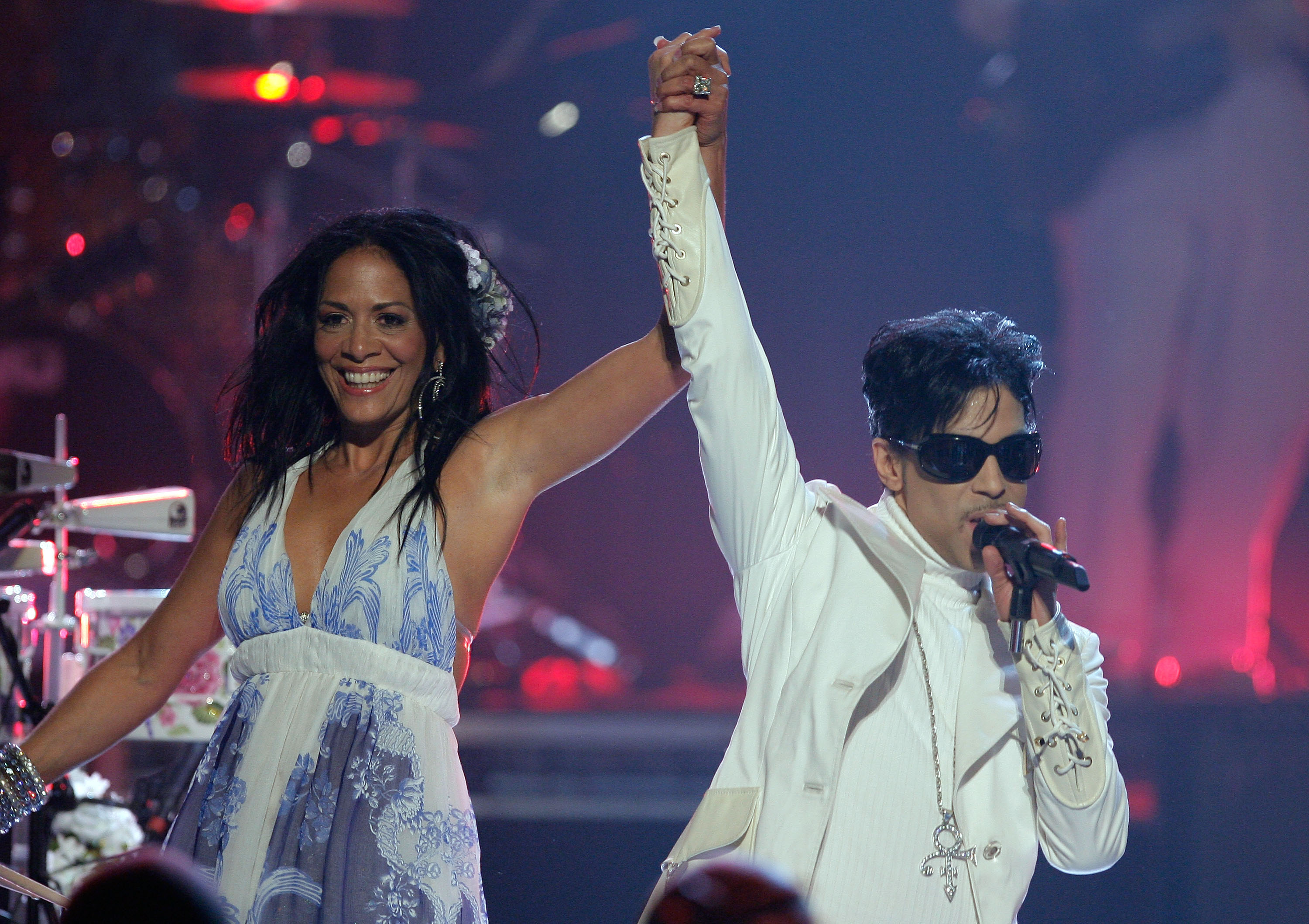 Prince and Sheila E. performed together during the ALMA Awards at the Pasad...