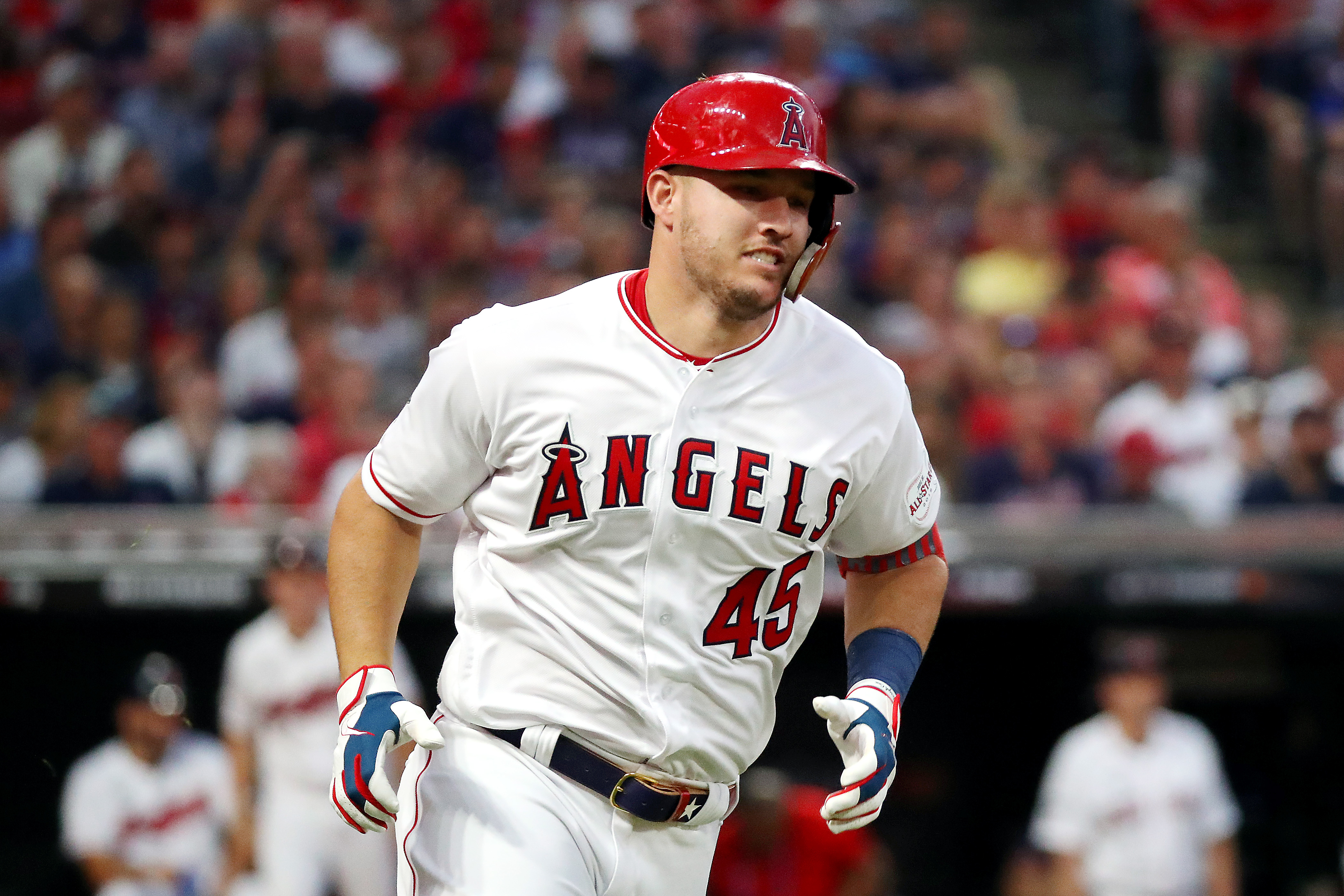 Mike Trout hits home run while wearing his late teammate Tyler Skaggs'  jersey 