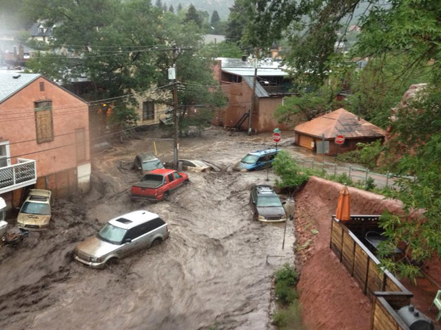 Mudslide, Flash Flooding In Manitou Springs Area CBS Denver