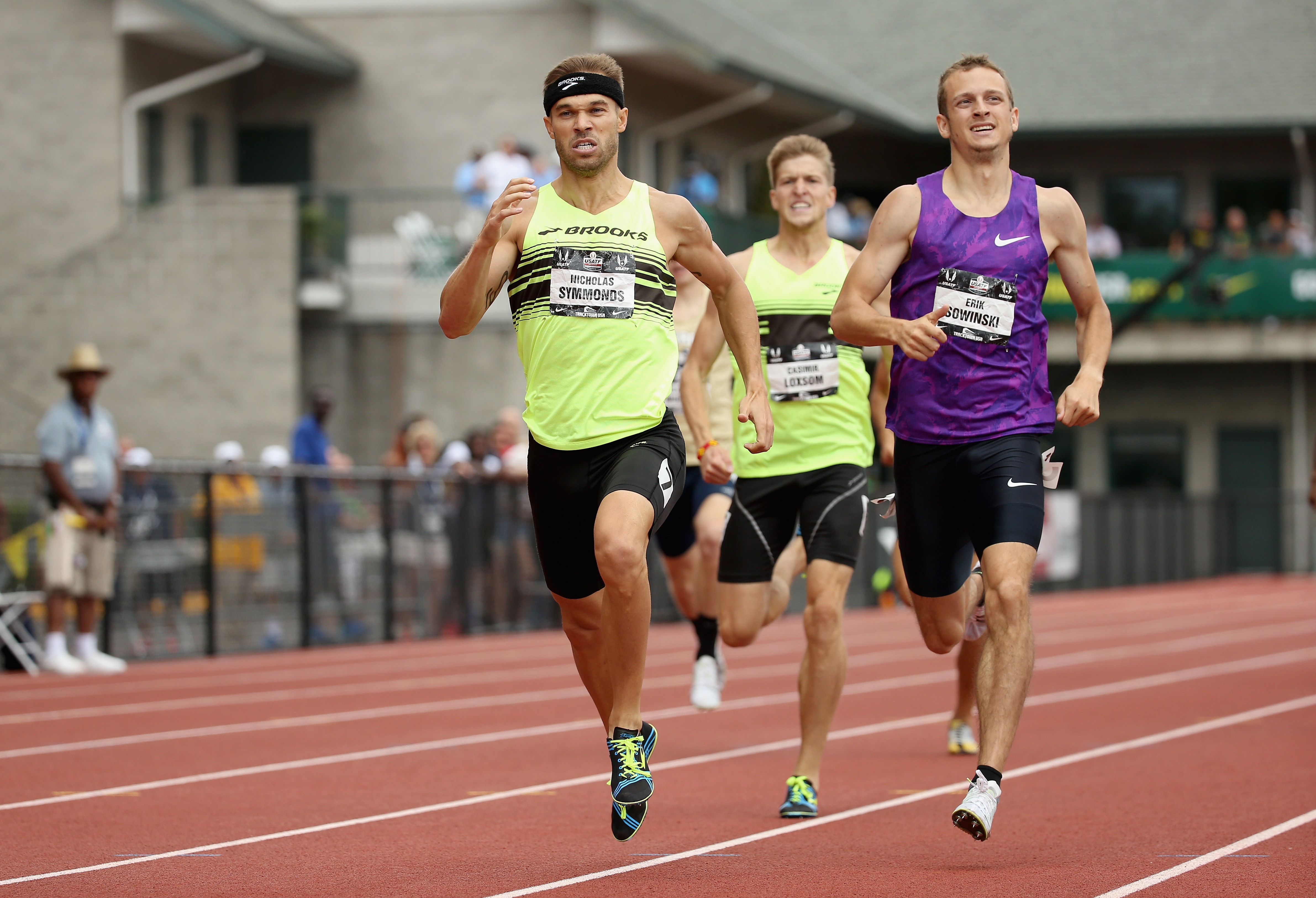 Nicholas Symmonds runs to victory in the Mens 800 Meter during day four of the 2015 USA Outdoor Track & Field Championships at Hayward Field on June 28, 2015 in Eugene, Oregon. (Photo by Andy Lyons/Getty Images)