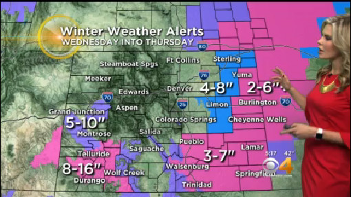 Snow Heading For Eastern Colorado Cbs Denver