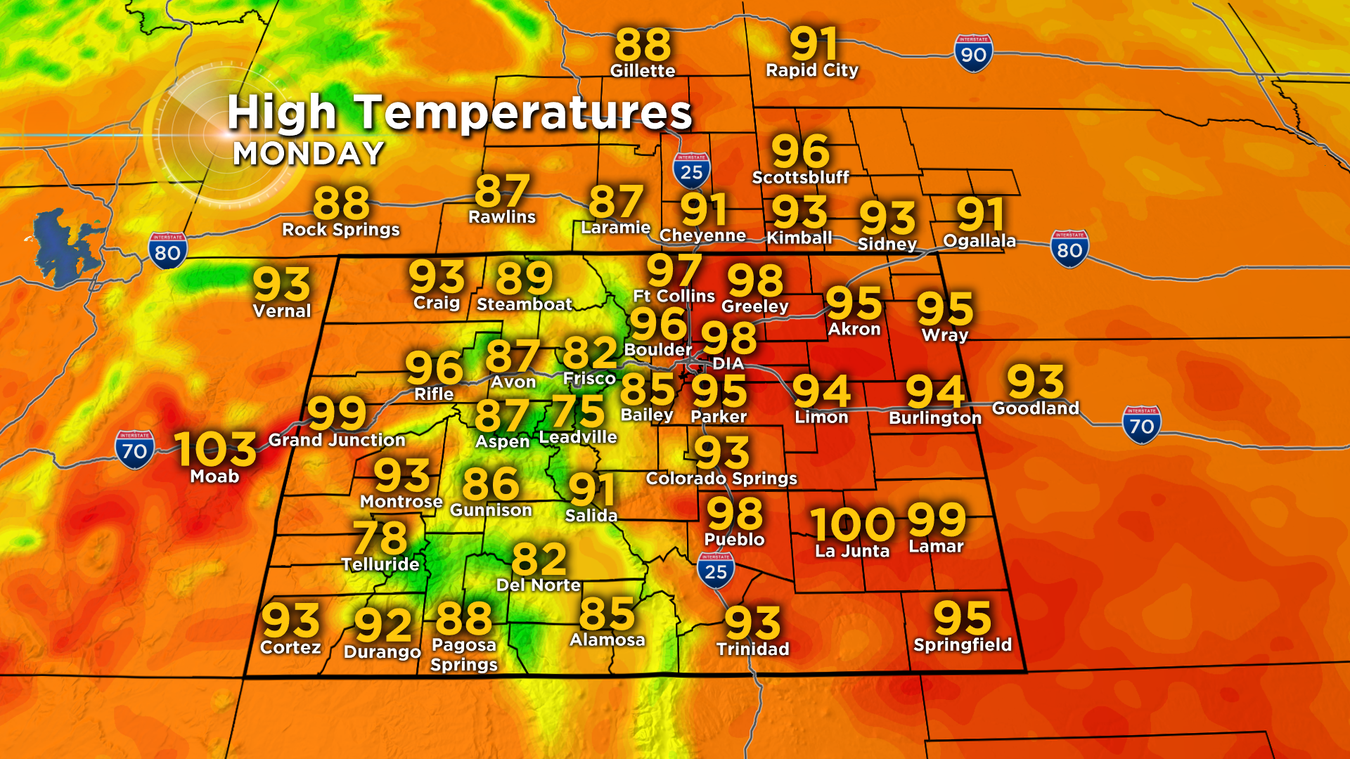 Colorado Weather: Unprecedented Heat Expected For Labor Day As Drought