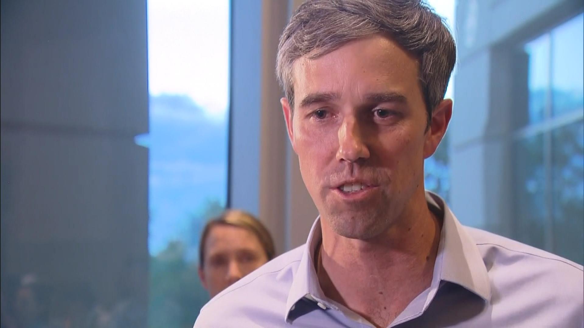 Democratic presidential candidate Beto O'Rourke during an appearance in Aurora, Colorado.