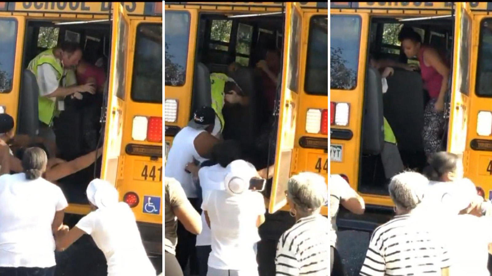 An image of the fight on the Denver Public Schools bus