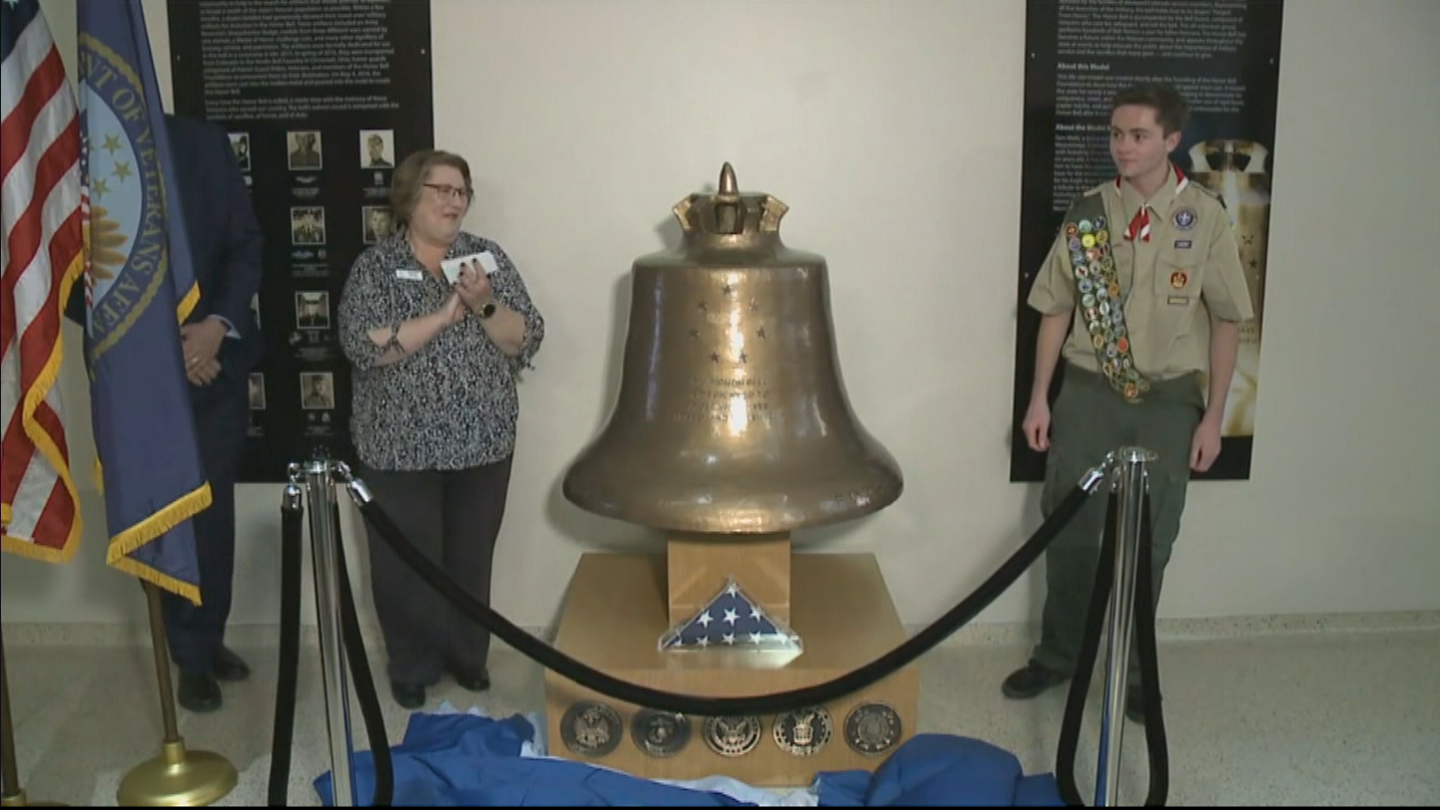 Honor Bell Prototype Finds Permanent Home At VA Hospital Campus
