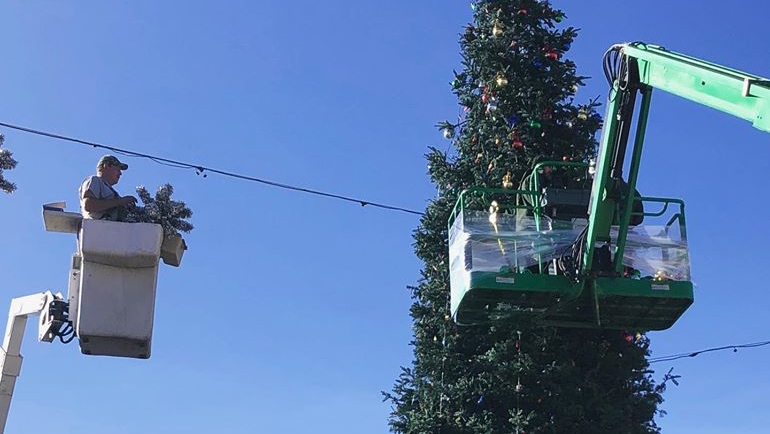 Castle Rock Prepares For Holiday Tree Lighting