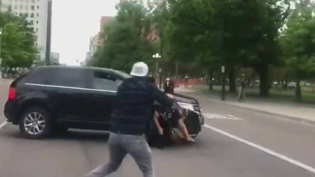 Violence during the Denver protest over the police killing of George Floyd