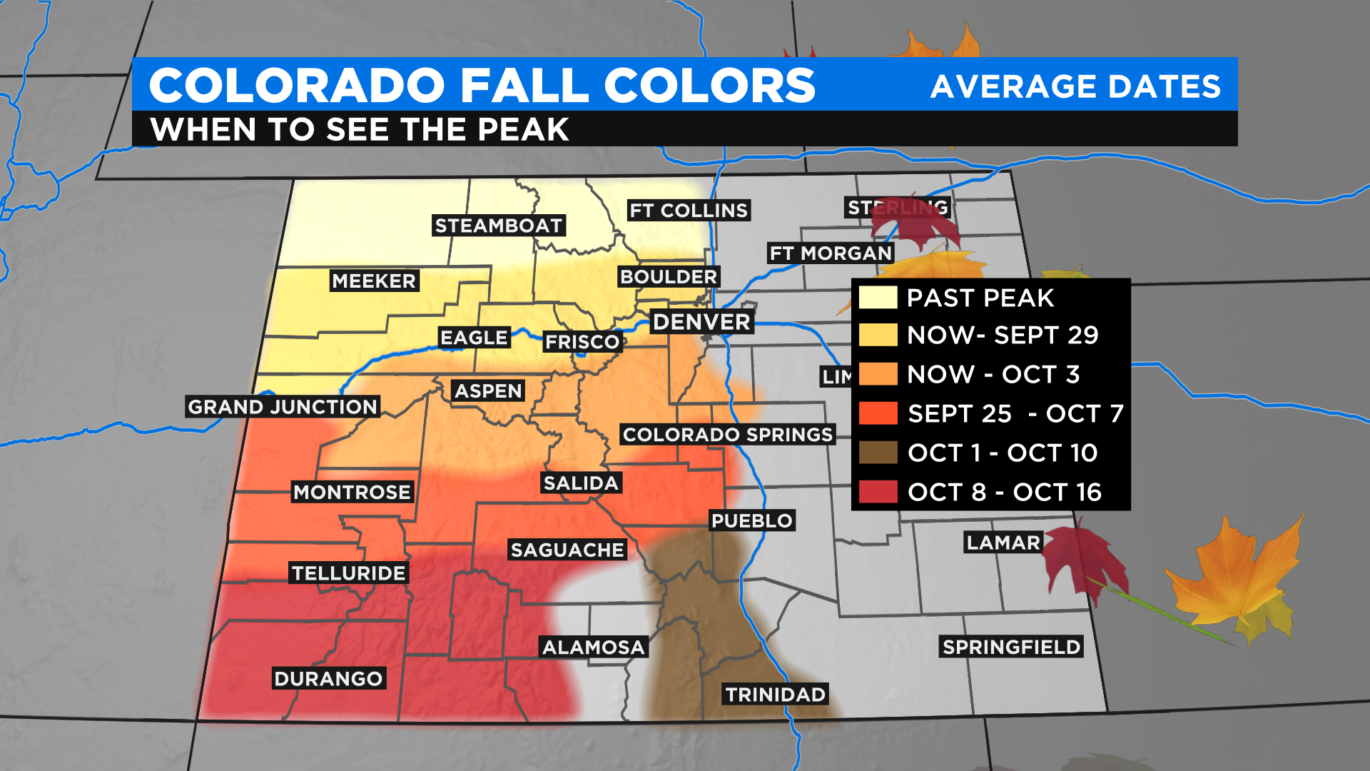 Fall Foliage Prediction Map Shows Where The Fall Colors Are The Best