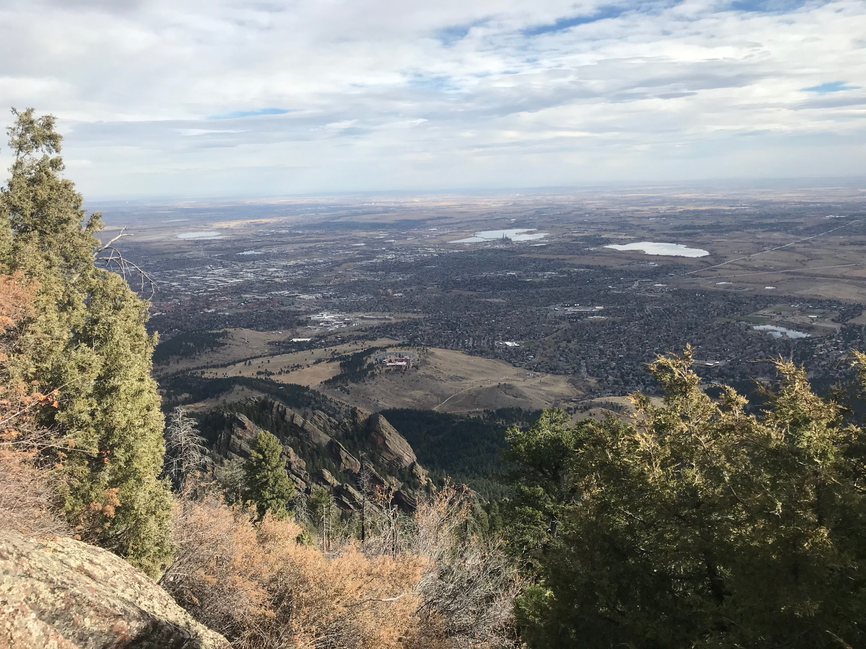 A view from the summit of Bear Mountain west of Boulder on Nov. 7, 2020.