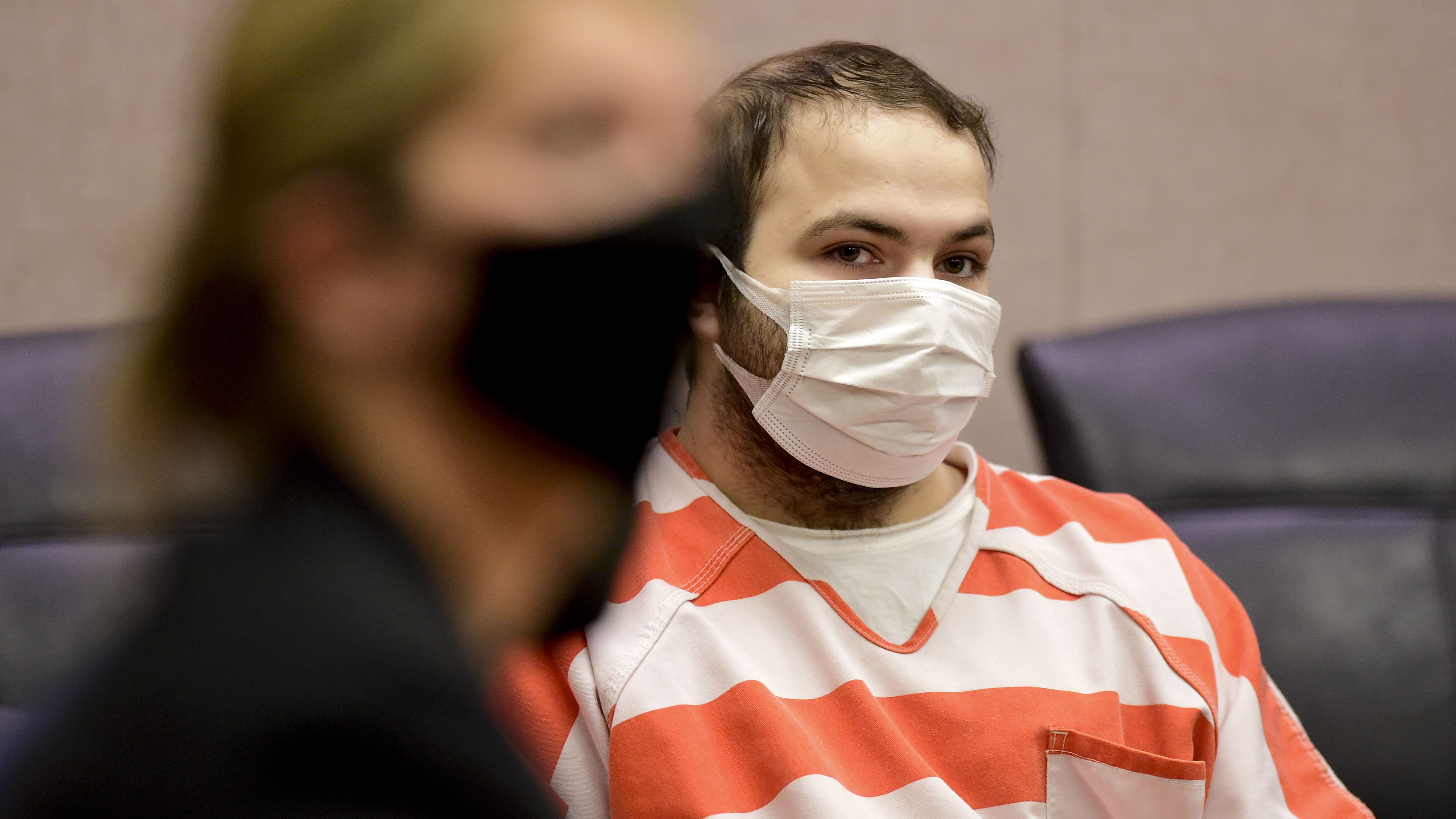 Ahmad Al Aliwi Alissa appears in a Boulder County District courtroom on May 25, 2021.
