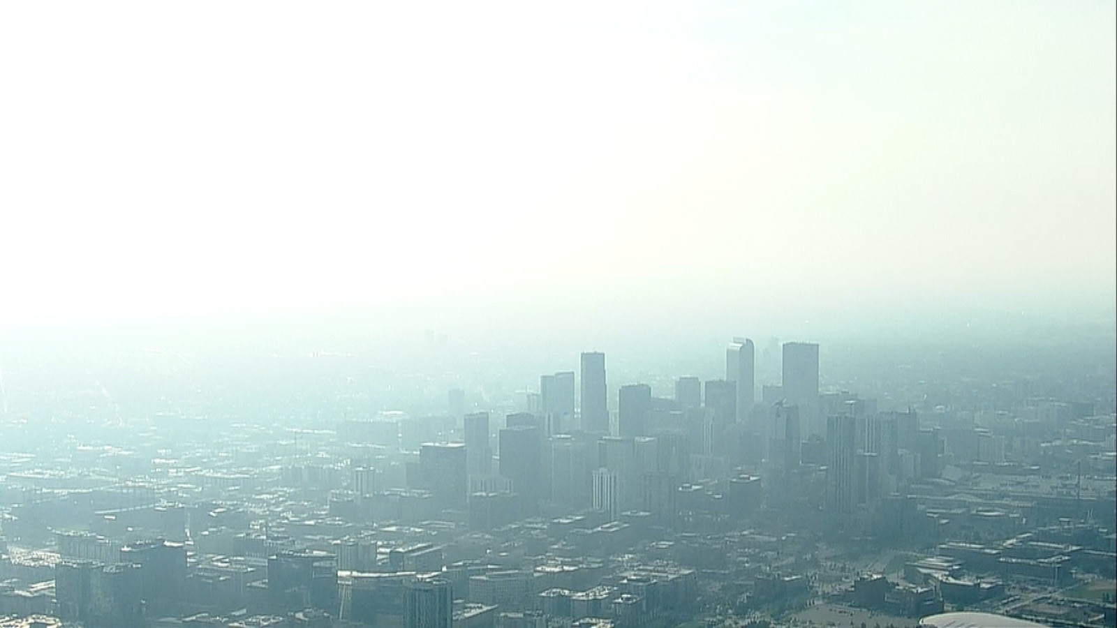 A view from Copter4 of Denver's haze on Aug. 2, 2021.