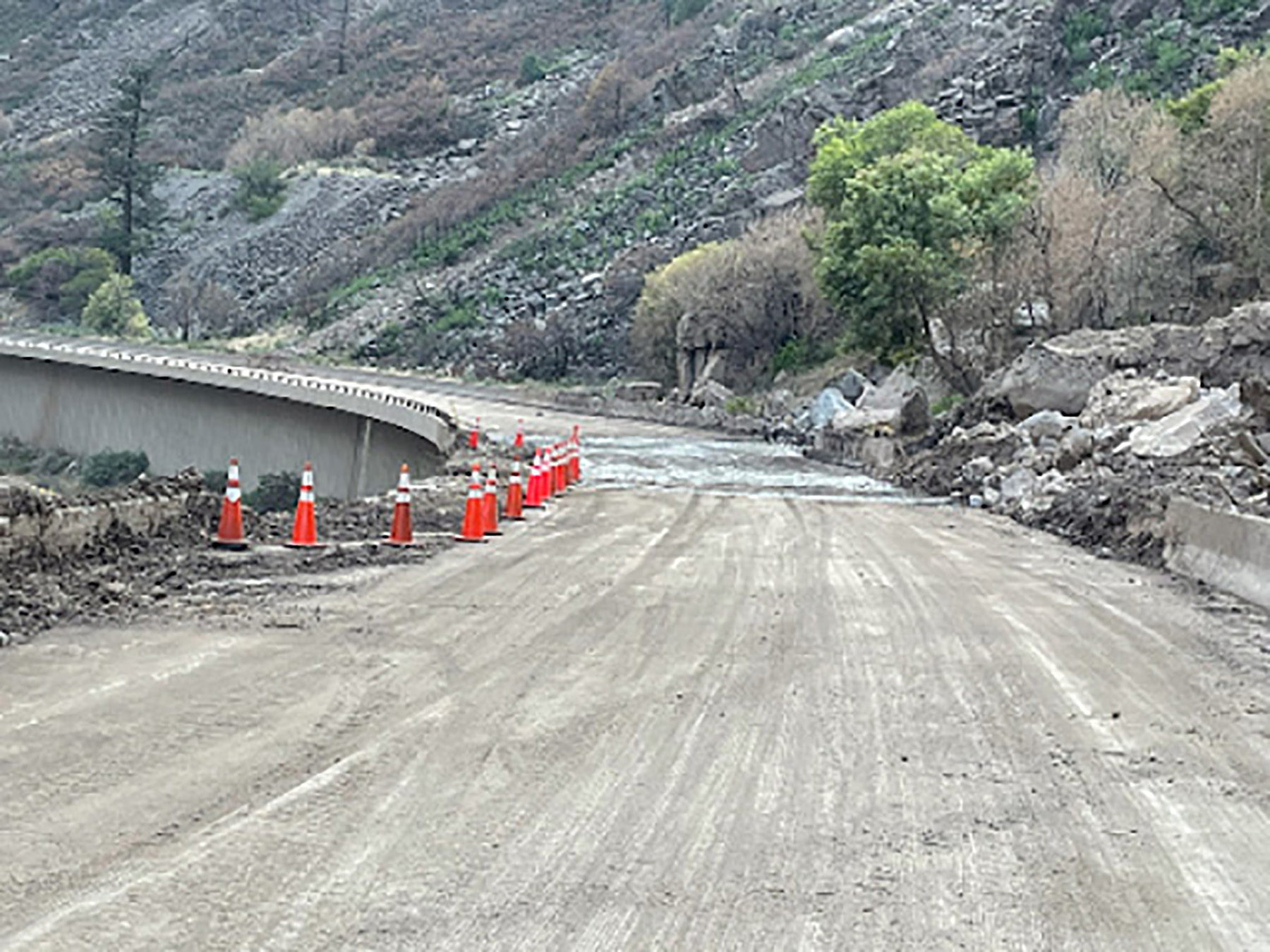 I-70 in Glenwood Canyon on Aug. 8, 2021.